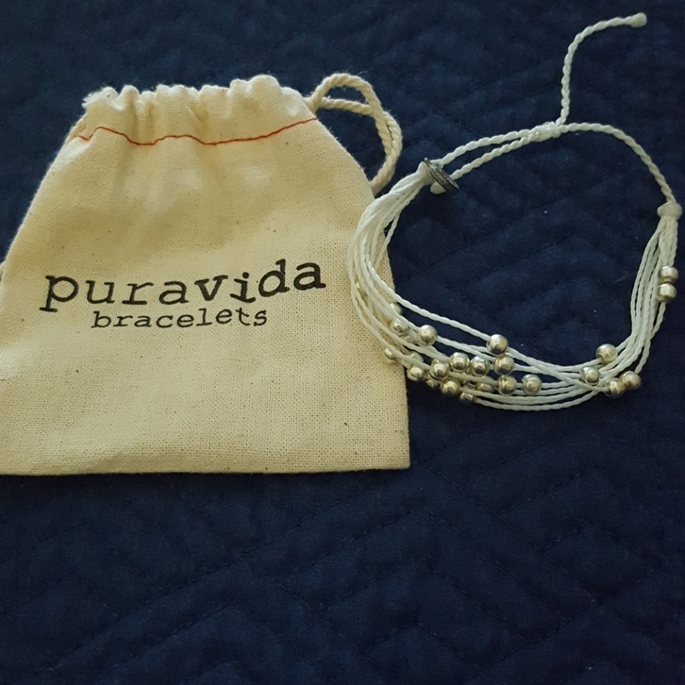 Puravida Platinum White Bracelet
